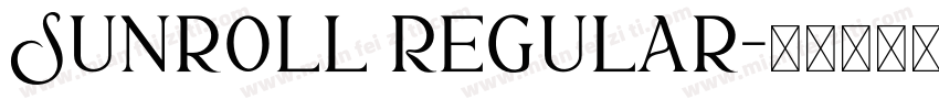Sunroll Regular字体转换